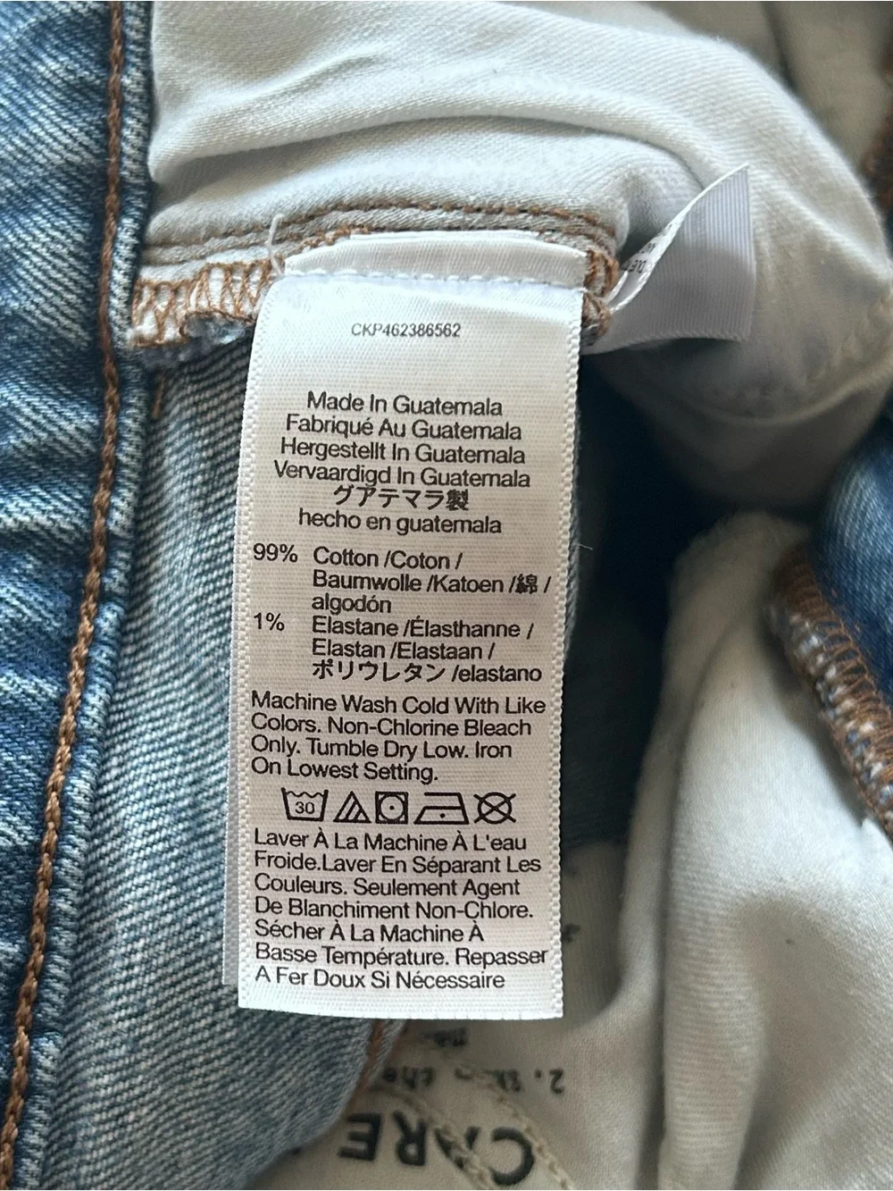 Madewell The Perfect Vintage Straight Jeans 27 Medium Wash Distressed Knee 28.5